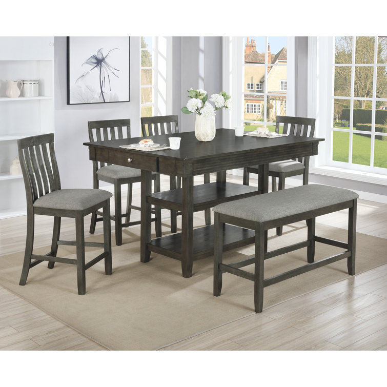 Red Barrel Studio® Solid Wood Dining Set Wayfair